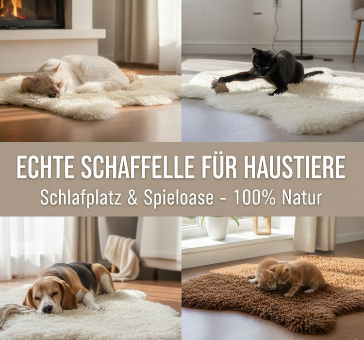 Schaffelle für Hunde & Katzen – natürlich weich, warm & gemütlich