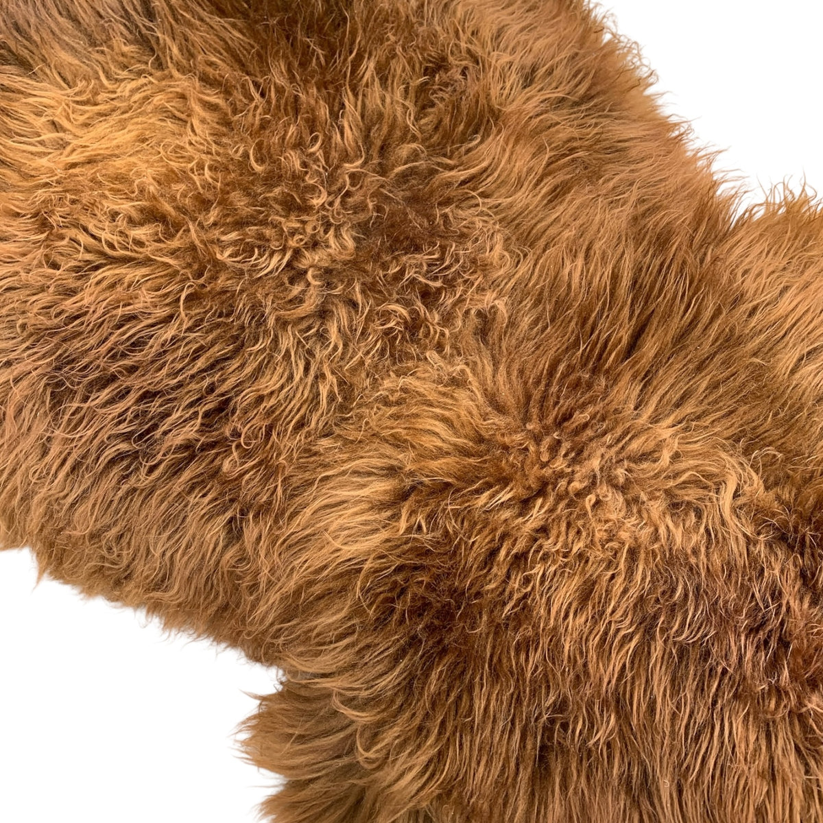 Schaffell 140 cm Ginger / Gold-Braun - Echtes XXL Lammfell, Feltteppich & Sitzauflage