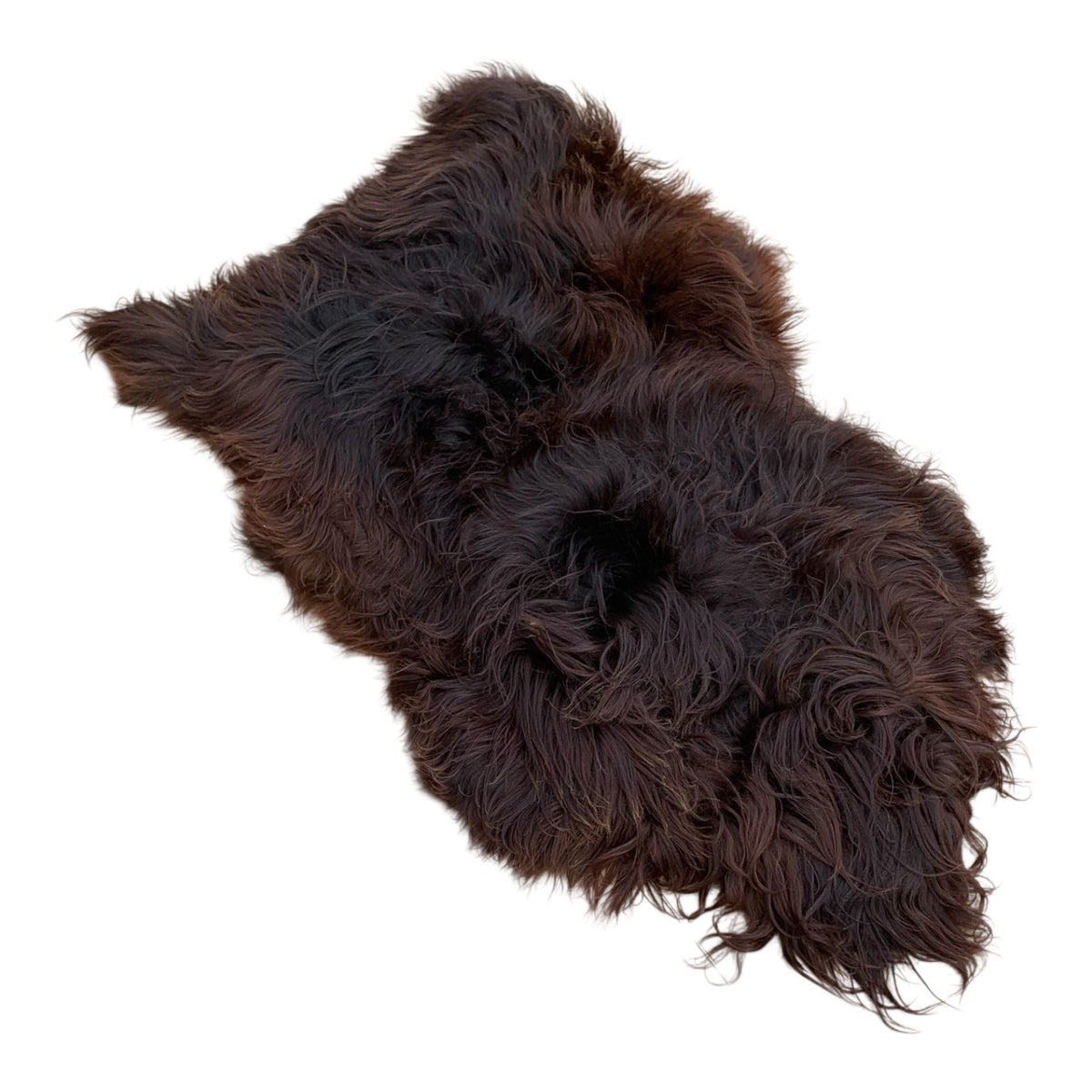 Schaffell 140 cm Natur-Braun - Echtes XXL Lammfell, Feltteppich & Sitzauflage