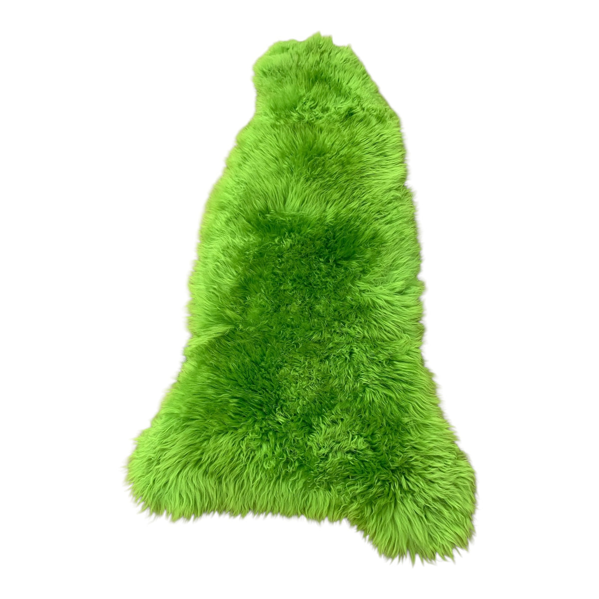 BUNTE Schaffell | Jungle-Grün | Echtes Lammfell |Teppich Deko | 120cm | Sitzauflage