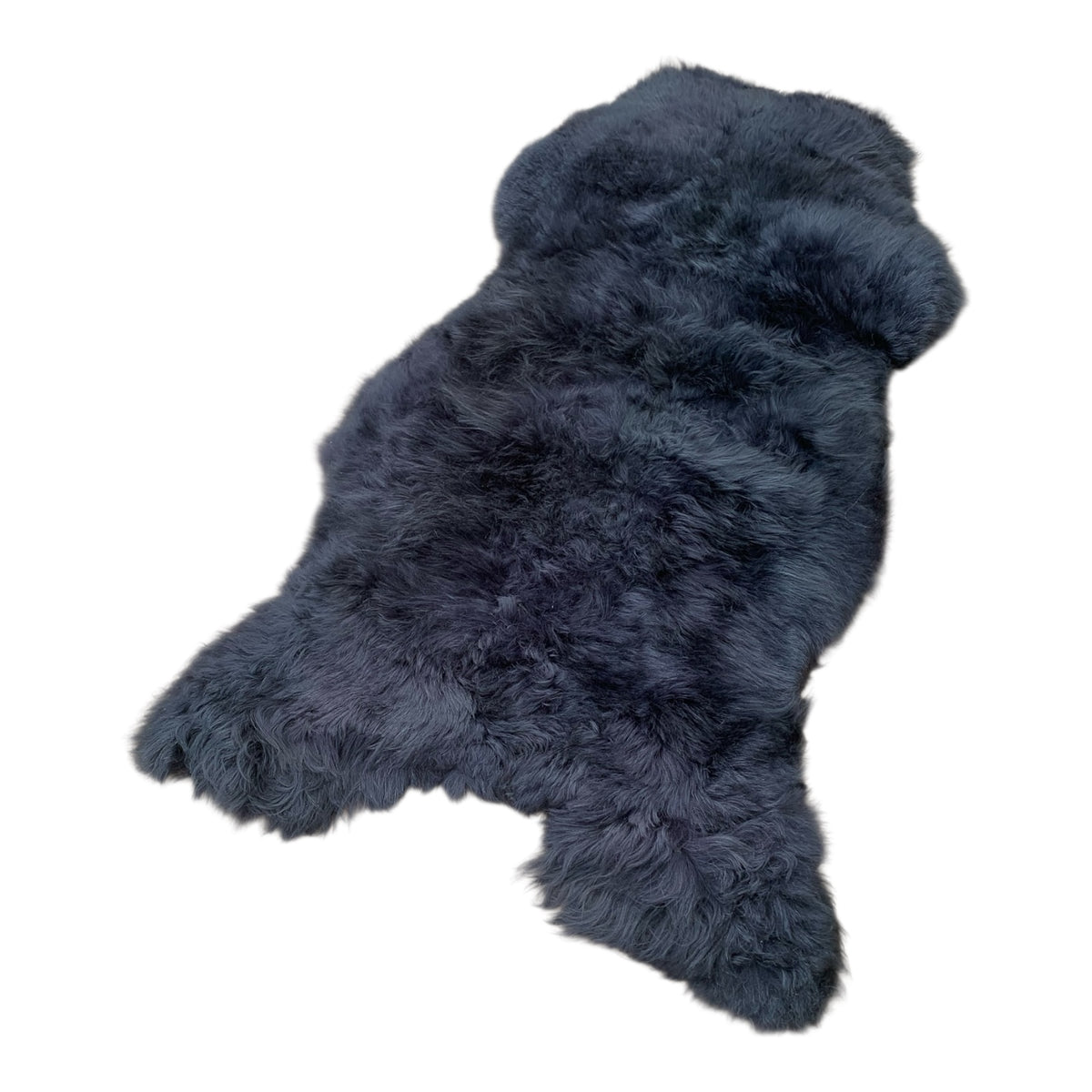 BUNTE Schaffell | Schwarz | Echtes Lammfell |Teppich Deko | 120cm | Sitzauflage