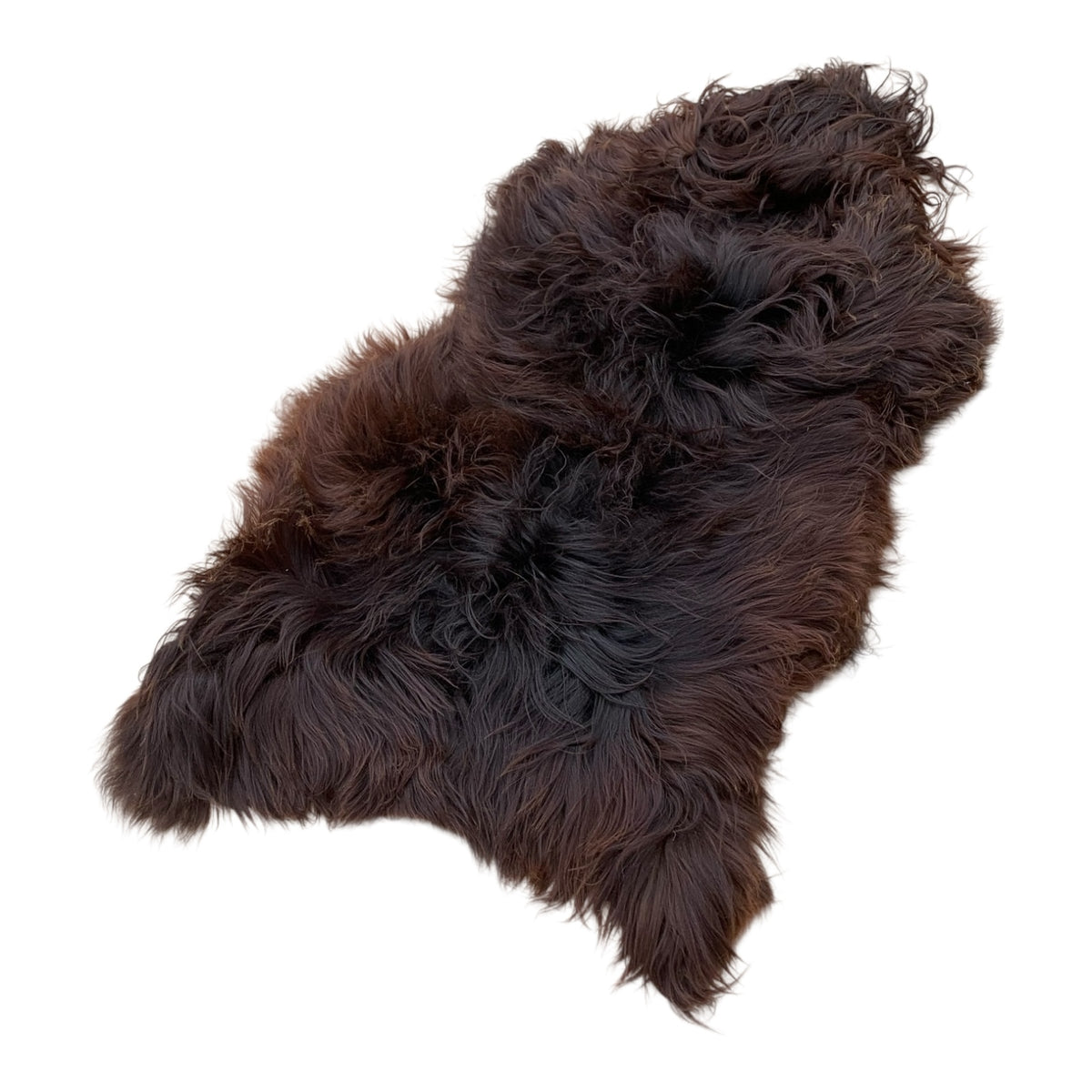 Schaffell 140 cm Natur-Braun - Echtes XXL Lammfell, Feltteppich & Sitzauflage