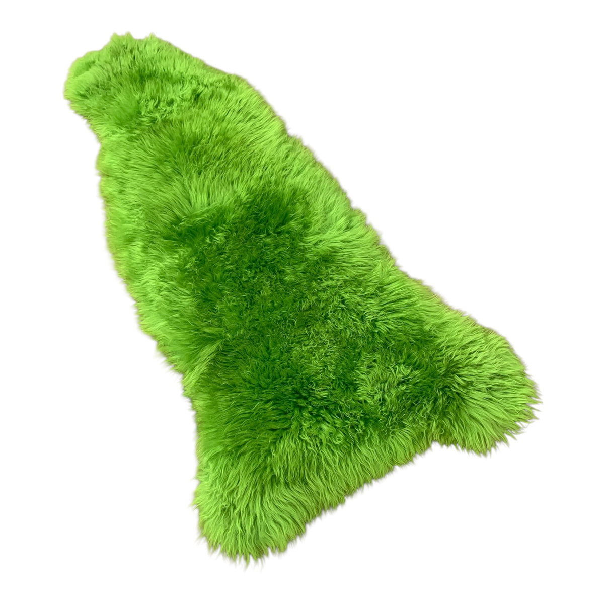 BUNTE Schaffell | Jungle-Grün | Echtes Lammfell |Teppich Deko | 120cm | Sitzauflage
