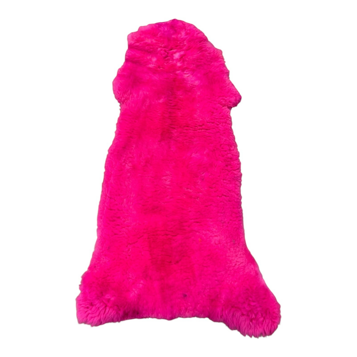 BillyGreen Schaffell in leuchtendem Magenta, 120cm langes, ökologisch gegerbtes echtes Lammfell als dekorativer Teppich.