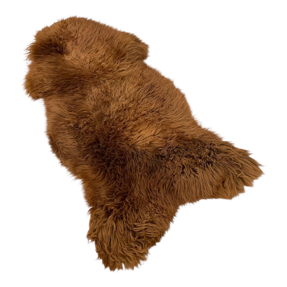 Schaffell 140 cm Ginger / Gold-Braun - Echtes XXL Lammfell, Feltteppich & Sitzauflage