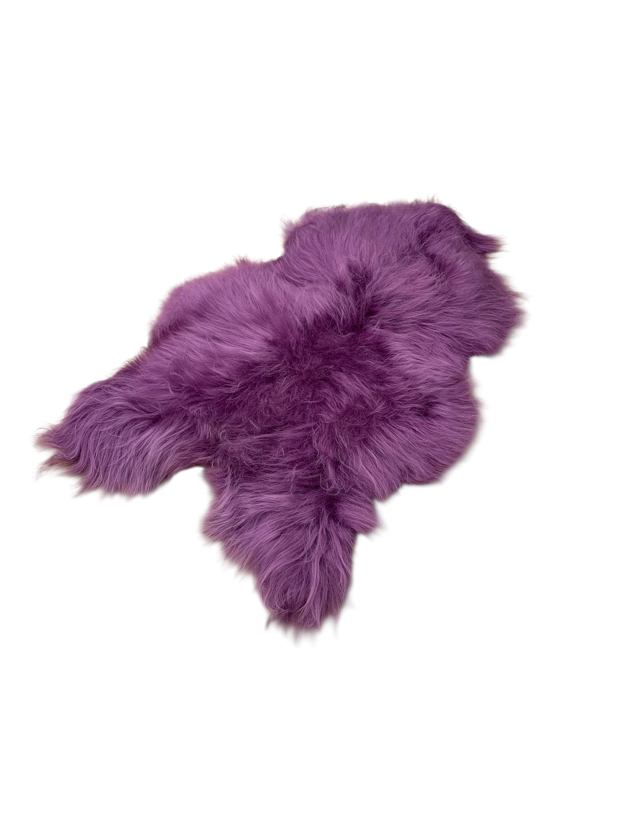 BUNTE Schaffell | Lila | Echtes Lammfell |Teppich Deko | 120cm | Sitzauflage