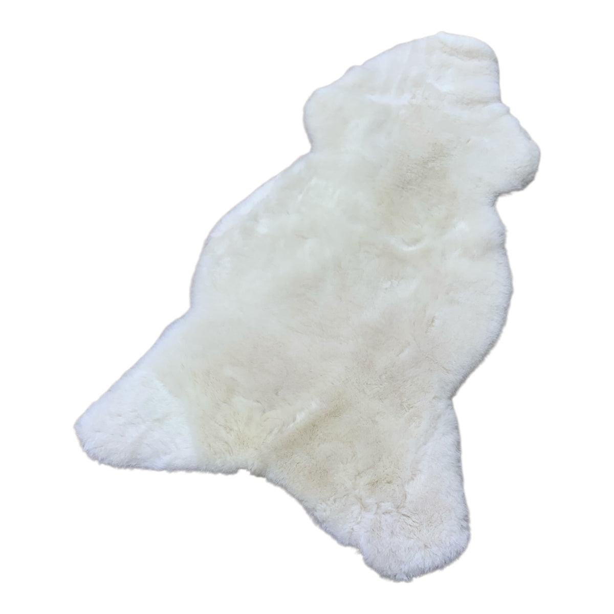 Schaffell 140 cm Natur-Weiß - Echtes XXL Lammfell, Feltteppich & Sitzauflage