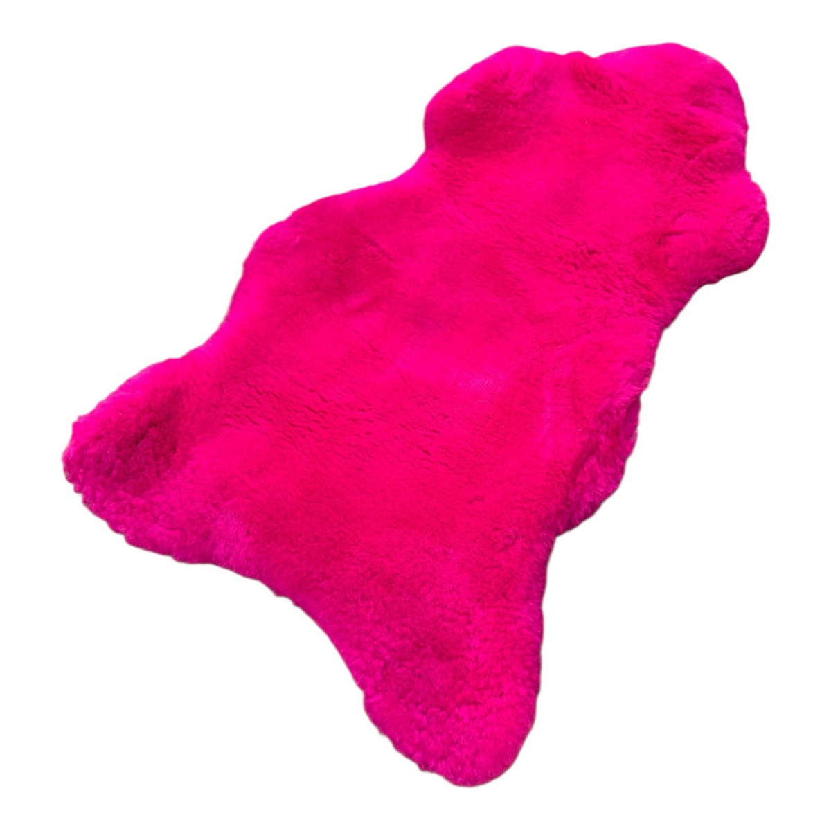 BillyGreen Schaffell in leuchtendem Magenta, ökologisch gegerbtes Lammfell als dekorativer Teppich oder Sitzauflage