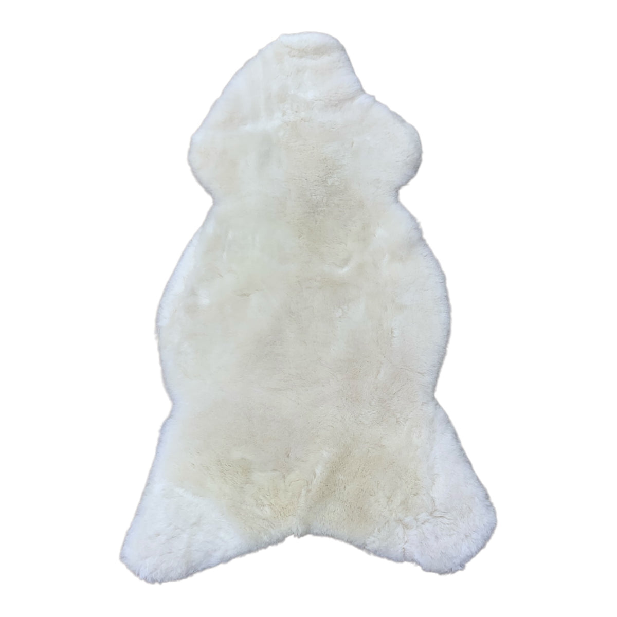 Schaffell 140 cm Natur-Weiß - Echtes XXL Lammfell, Feltteppich & Sitzauflage