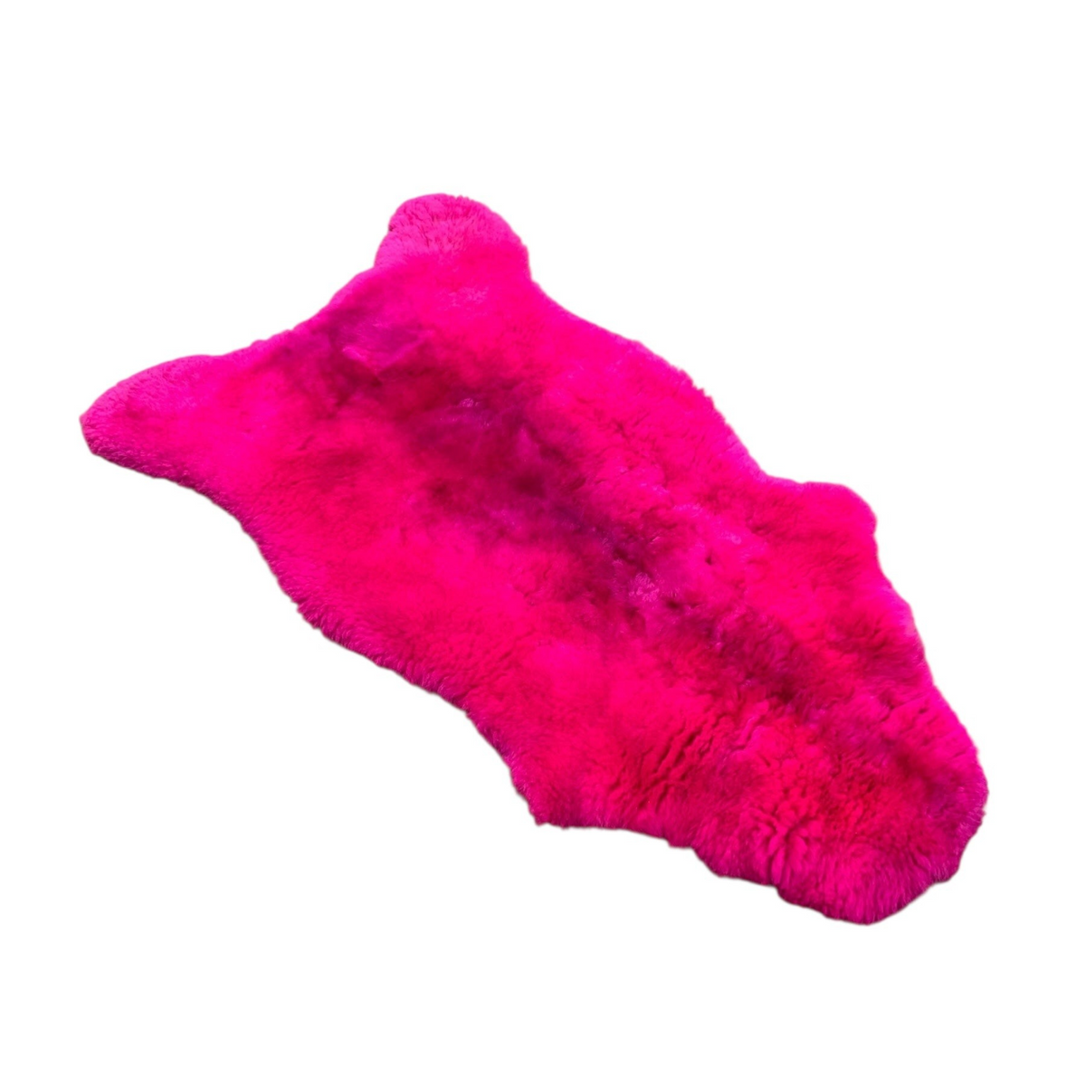 BillyGreen Schaffell in leuchtendem Magenta, ökologisch gegerbtes echtes Lammfell als dekorativer Teppich