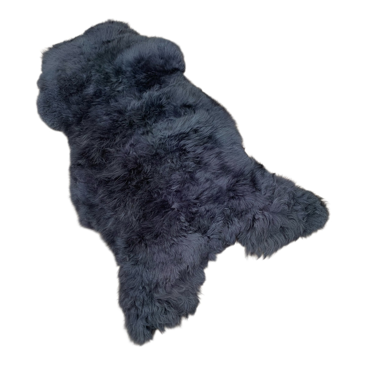 BUNTE Schaffell | Schwarz | Echtes Lammfell |Teppich Deko | 120cm | Sitzauflage