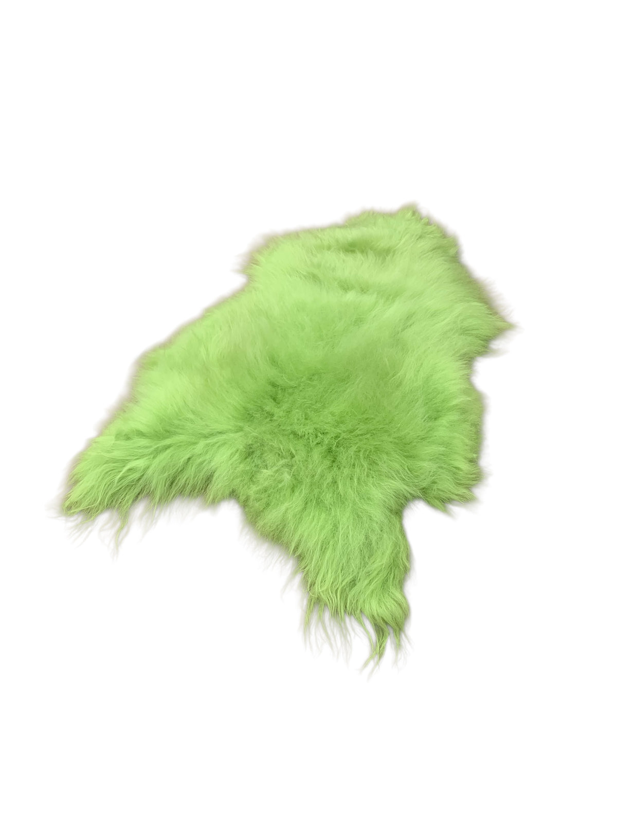BUNTE Schaffell | Apfel-Grün | Echtes Lammfell |Teppich Deko | 120cm | Sitzauflage