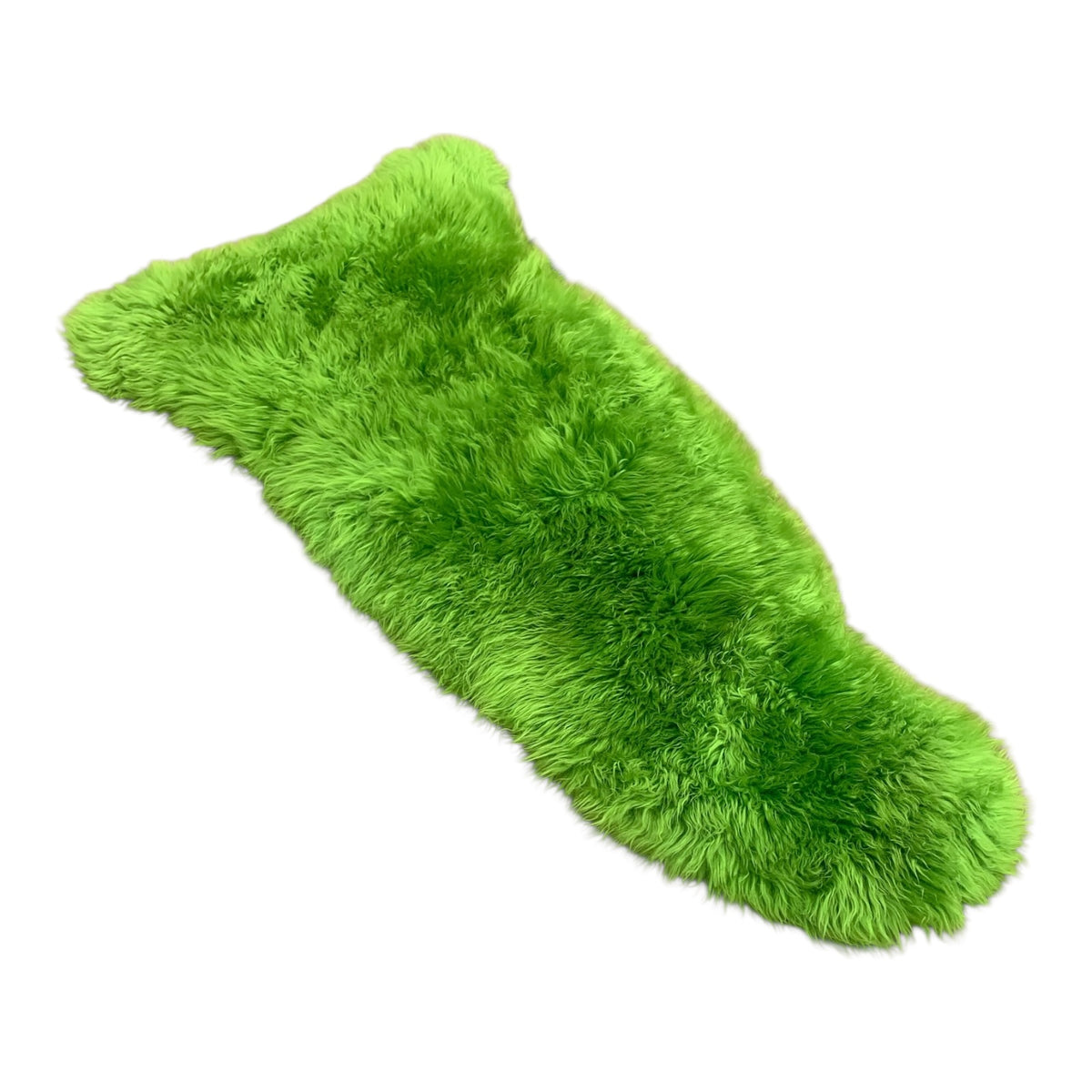 BUNTE Schaffell | Jungle-Grün | Echtes Lammfell |Teppich Deko | 120cm | Sitzauflage