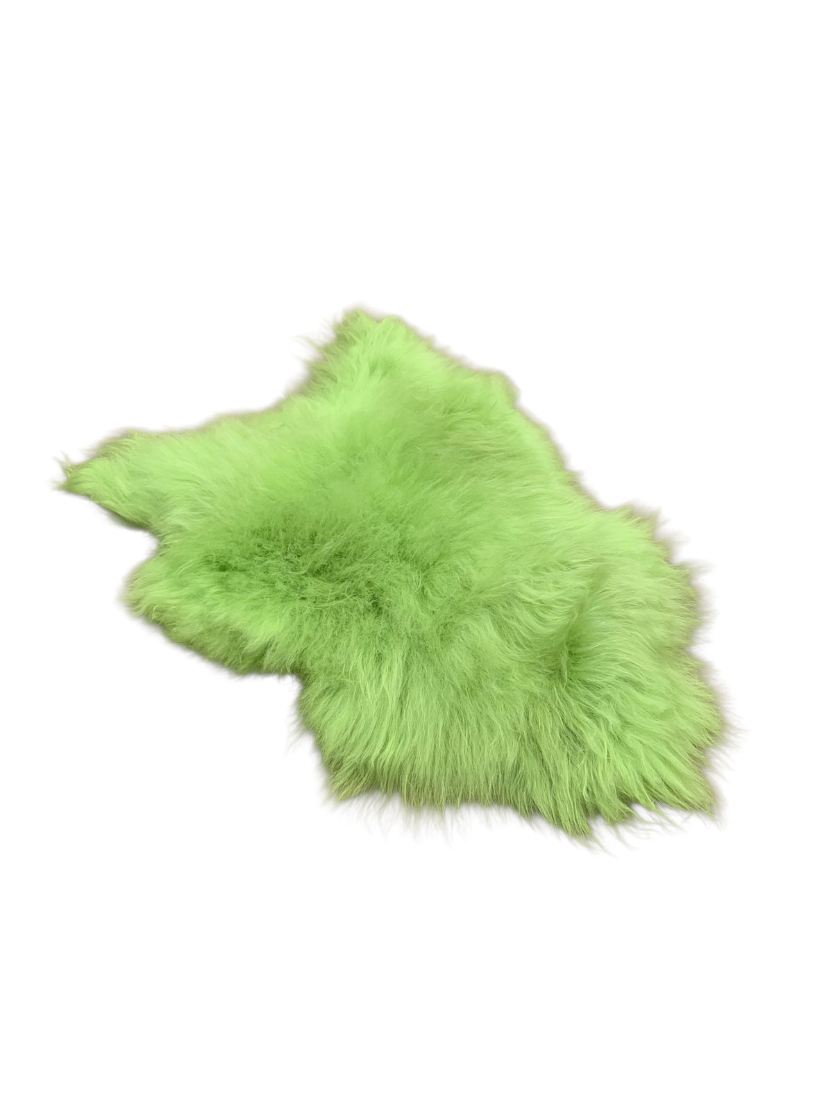 BUNTE Schaffell | Apfel-Grün | Echtes Lammfell |Teppich Deko | 120cm | Sitzauflage