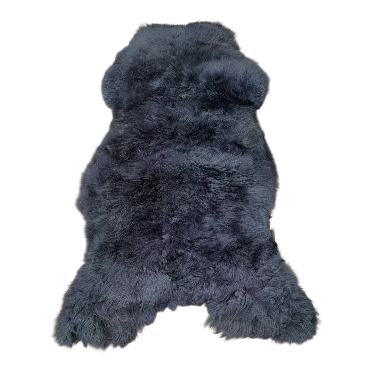 BUNTE Schaffell | Schwarz | Echtes Lammfell |Teppich Deko | 120cm | Sitzauflage