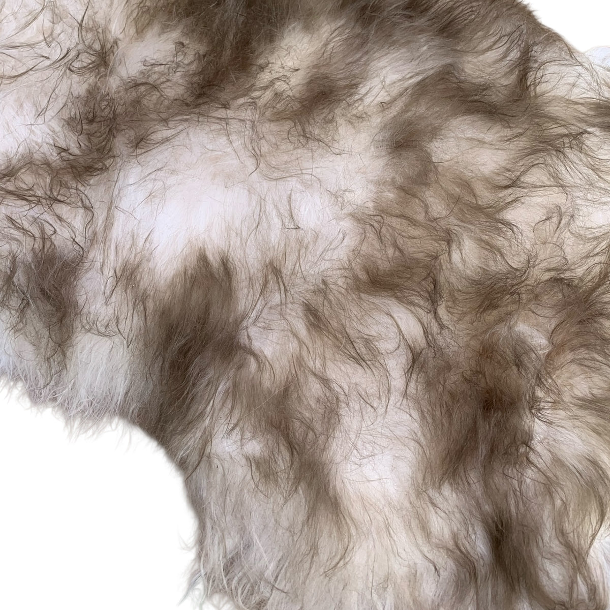 Schaffell 140 cm Dunkel-Geflammt - Echtes XXL Lammfell, Feltteppich & Sitzauflage