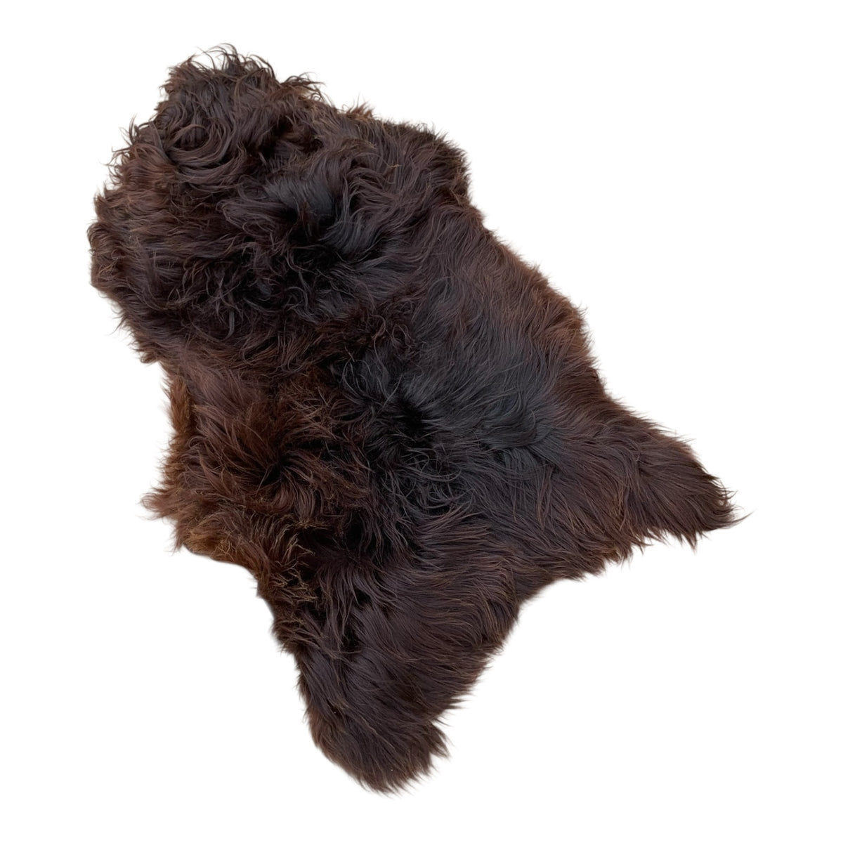 Schaffell 140 cm Natur-Braun - Echtes XXL Lammfell, Feltteppich & Sitzauflage