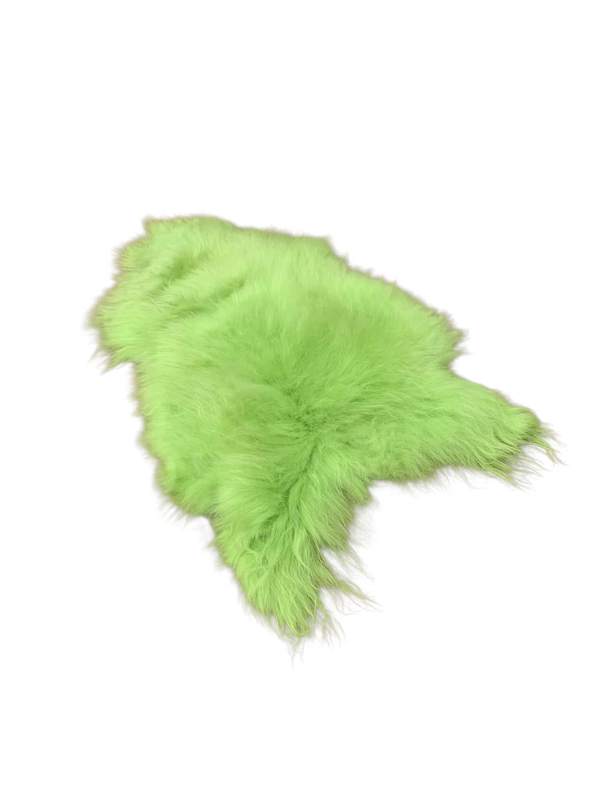 BUNTE Schaffell | Apfel-Grün | Echtes Lammfell |Teppich Deko | 120cm | Sitzauflage