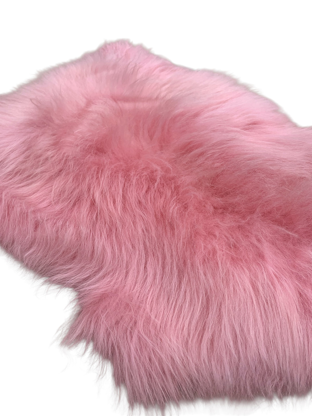 BUNTE Schaffell | Rosa | Echtes Lammfell |Teppich Deko | 120cm | Sitzauflage