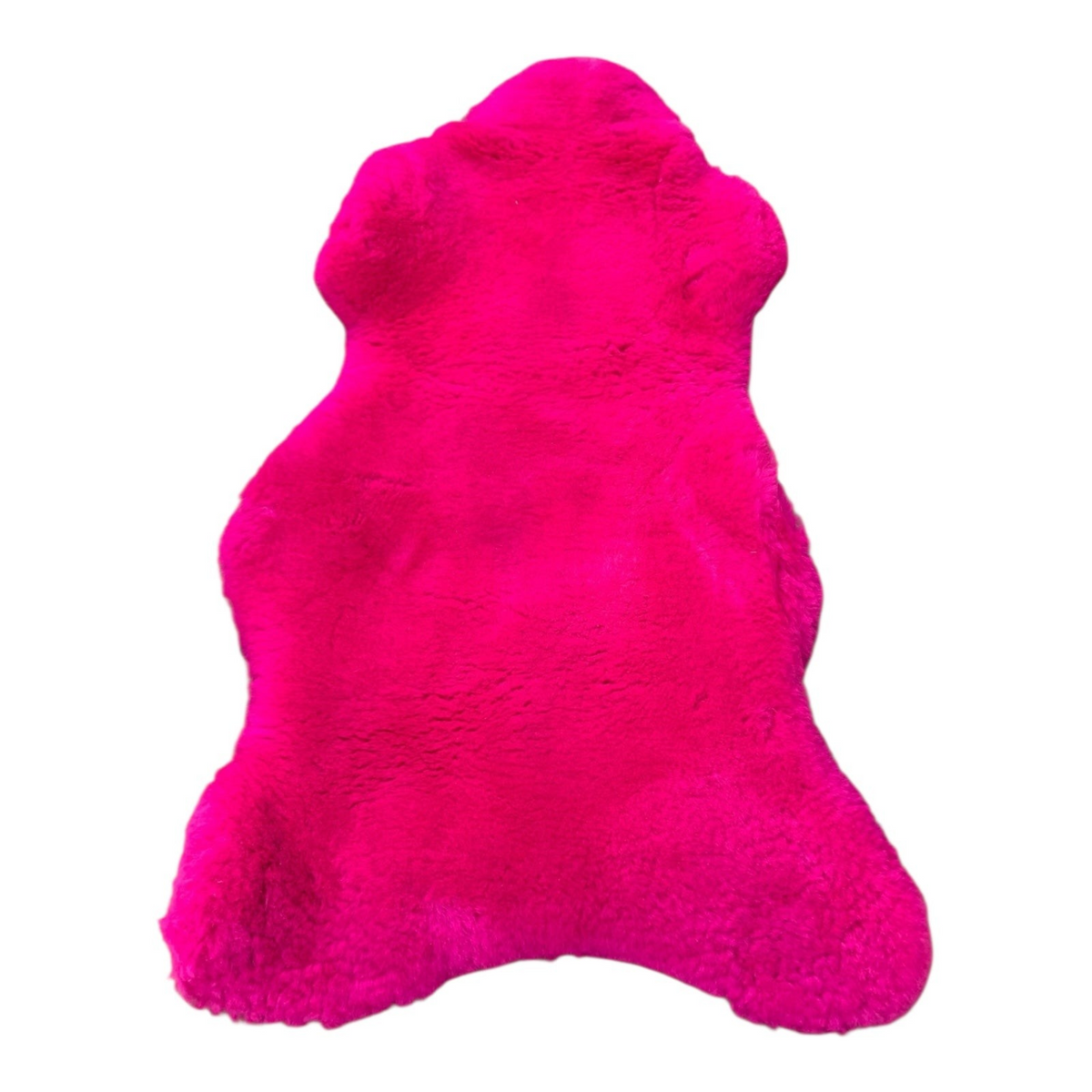 BillyGreen Schaffell in leuchtendem Magenta, ökologisch gegerbtes echtes Lammfell als dekorativer Teppich