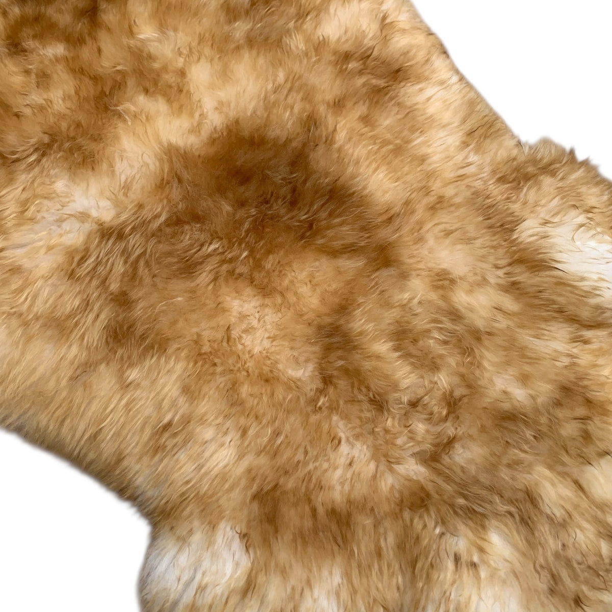 Schaffell 140 cm Braun-Geflammt - Echtes XXL Lammfell, Feltteppich & Sitzauflage
