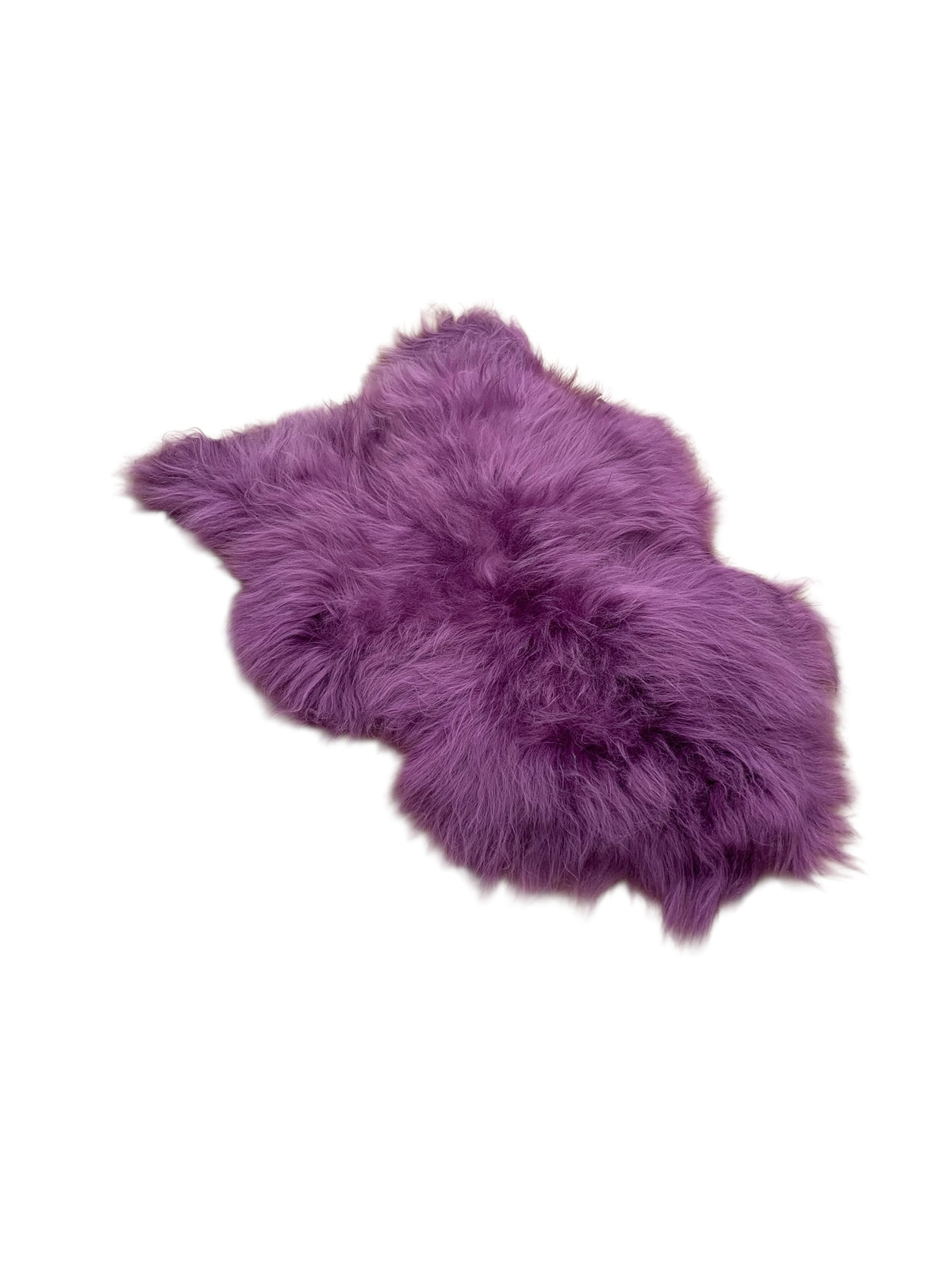 BUNTE Schaffell | Lila | Echtes Lammfell |Teppich Deko | 120cm | Sitzauflage