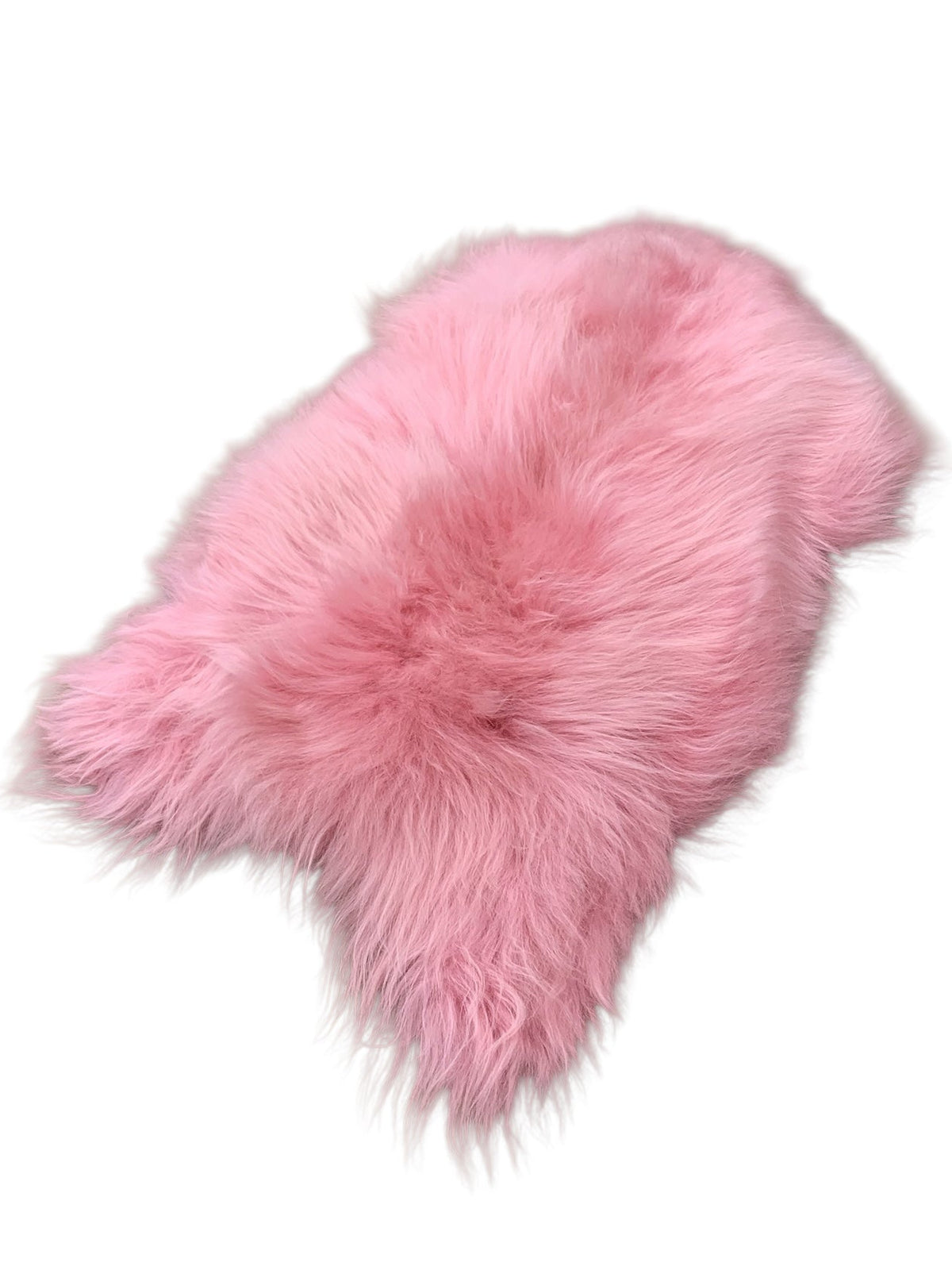 BUNTE Schaffell | Rosa | Echtes Lammfell |Teppich Deko | 120cm | Sitzauflage