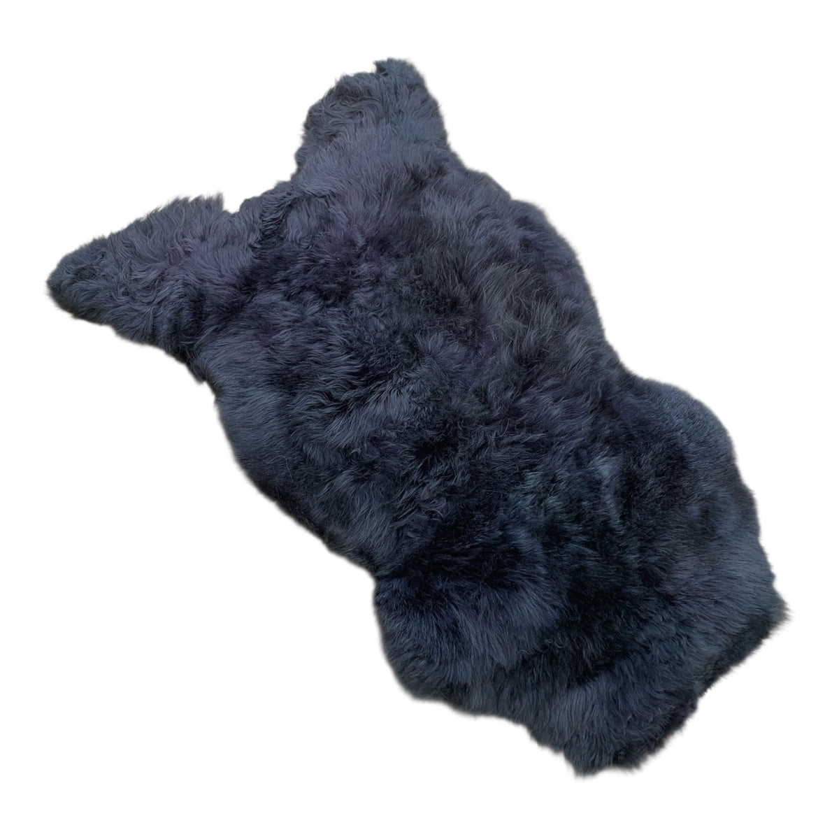 BUNTE Schaffell | Schwarz | Echtes Lammfell |Teppich Deko | 120cm | Sitzauflage