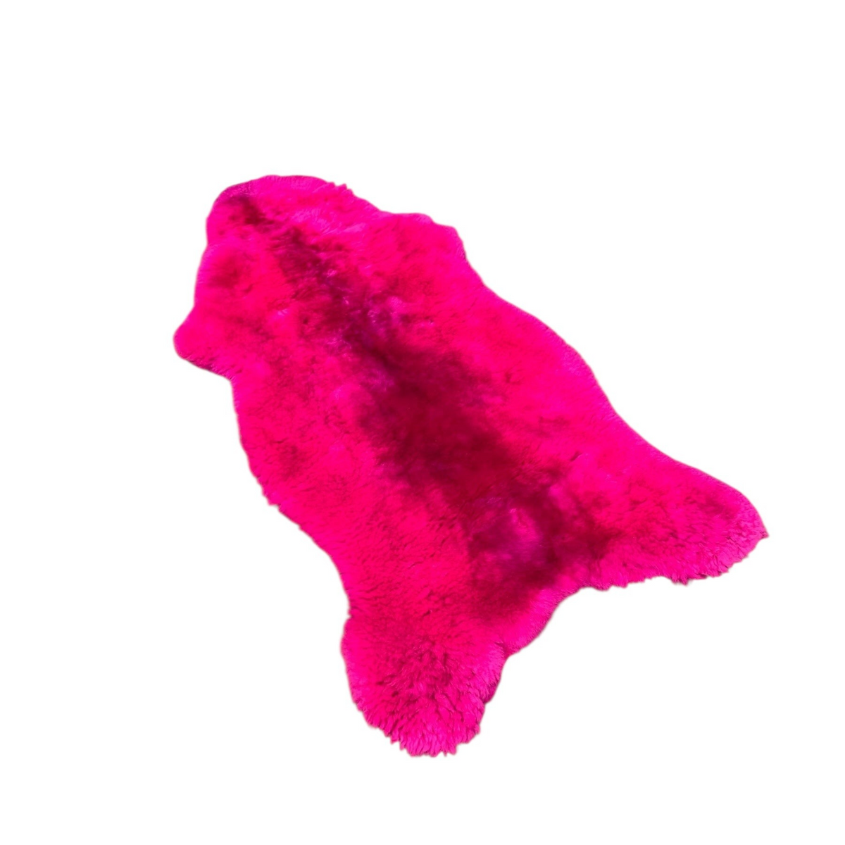 BillyGreen Schaffell in leuchtendem Magenta, echtes Lammfell als dekorativer Teppich oder weiche Sitzauflage