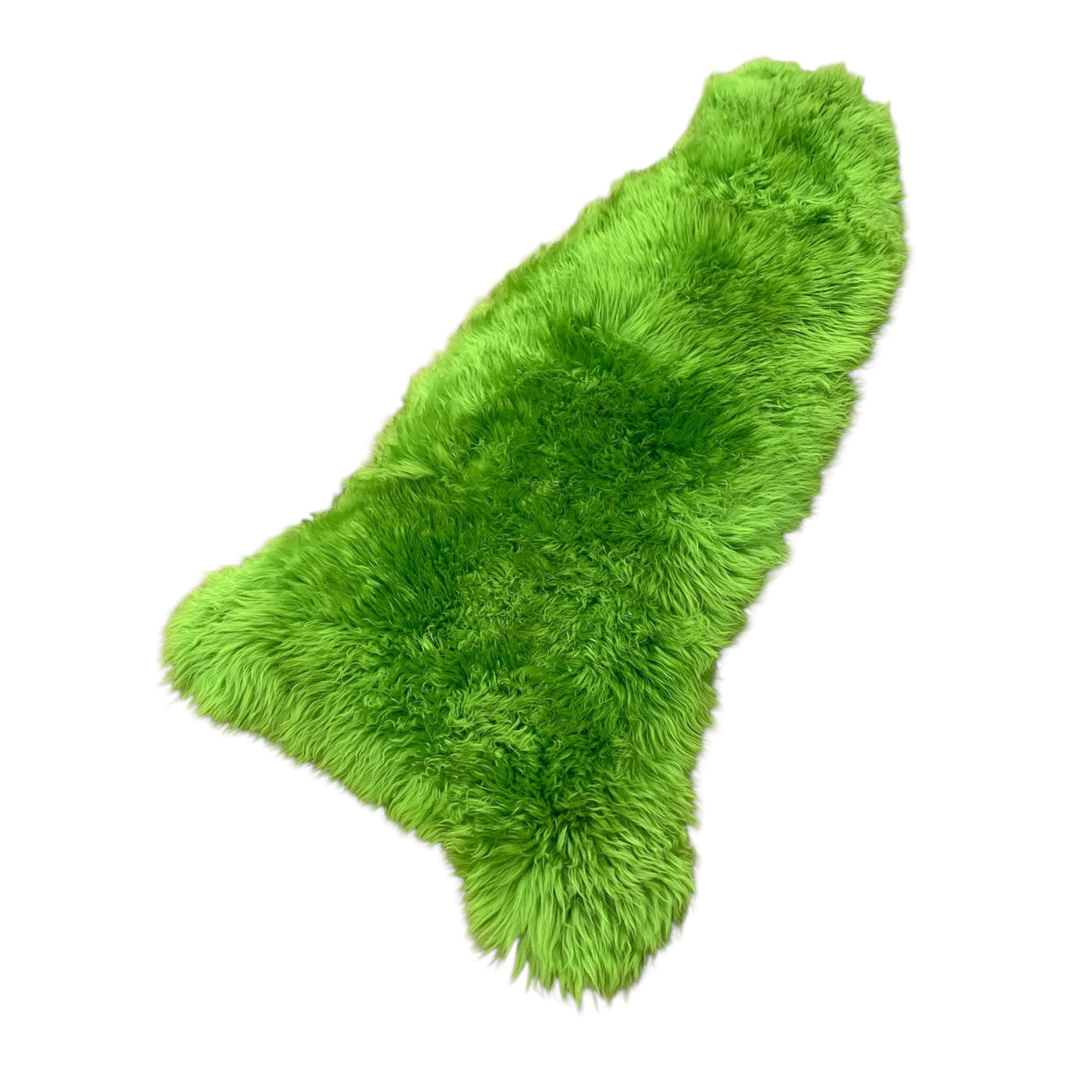 BUNTE Schaffell | Jungle-Grün | Echtes Lammfell |Teppich Deko | 120cm | Sitzauflage