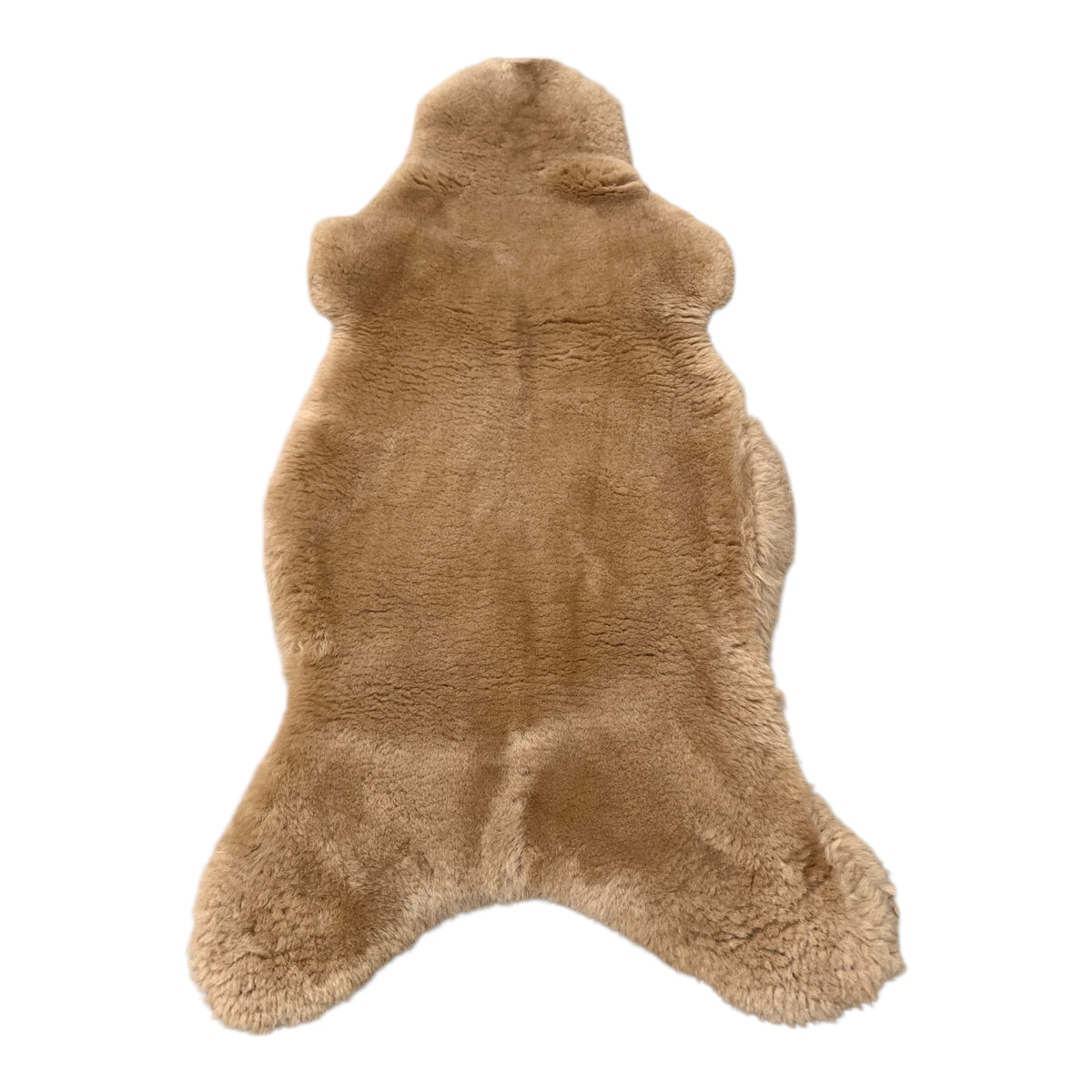Schaffell 140 cm Beige - Echtes XXL Lammfell, Feltteppich & Sitzauflage