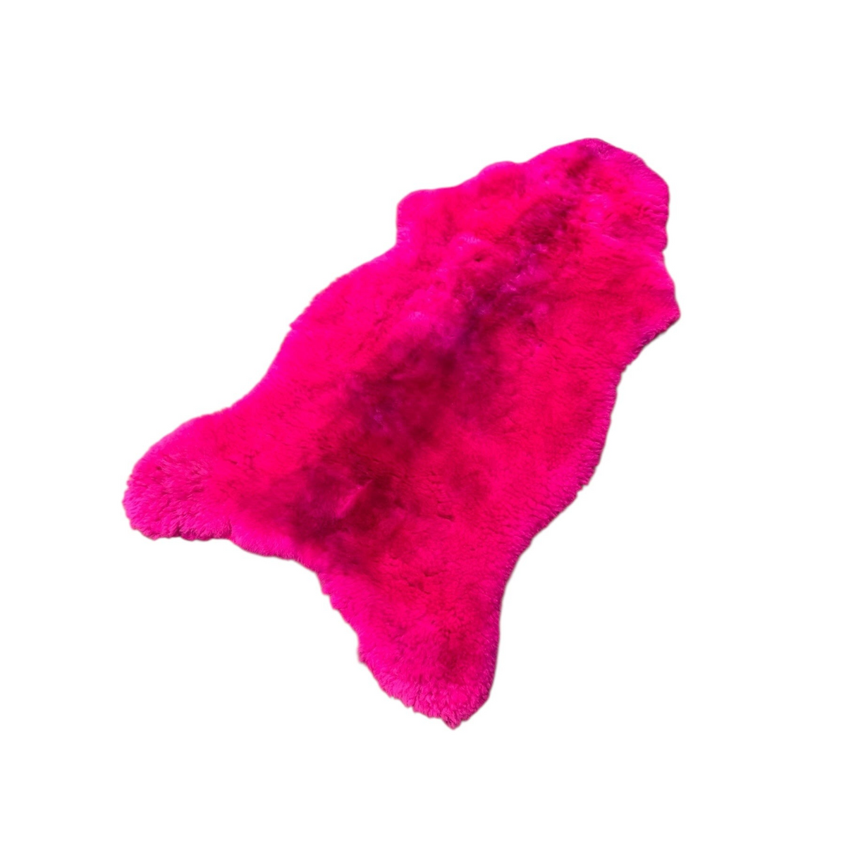 BillyGreen Schaffell in leuchtendem Magenta, ökologisch gegerbtes echtes Lammfell als dekorativer Teppich oder Auflage.