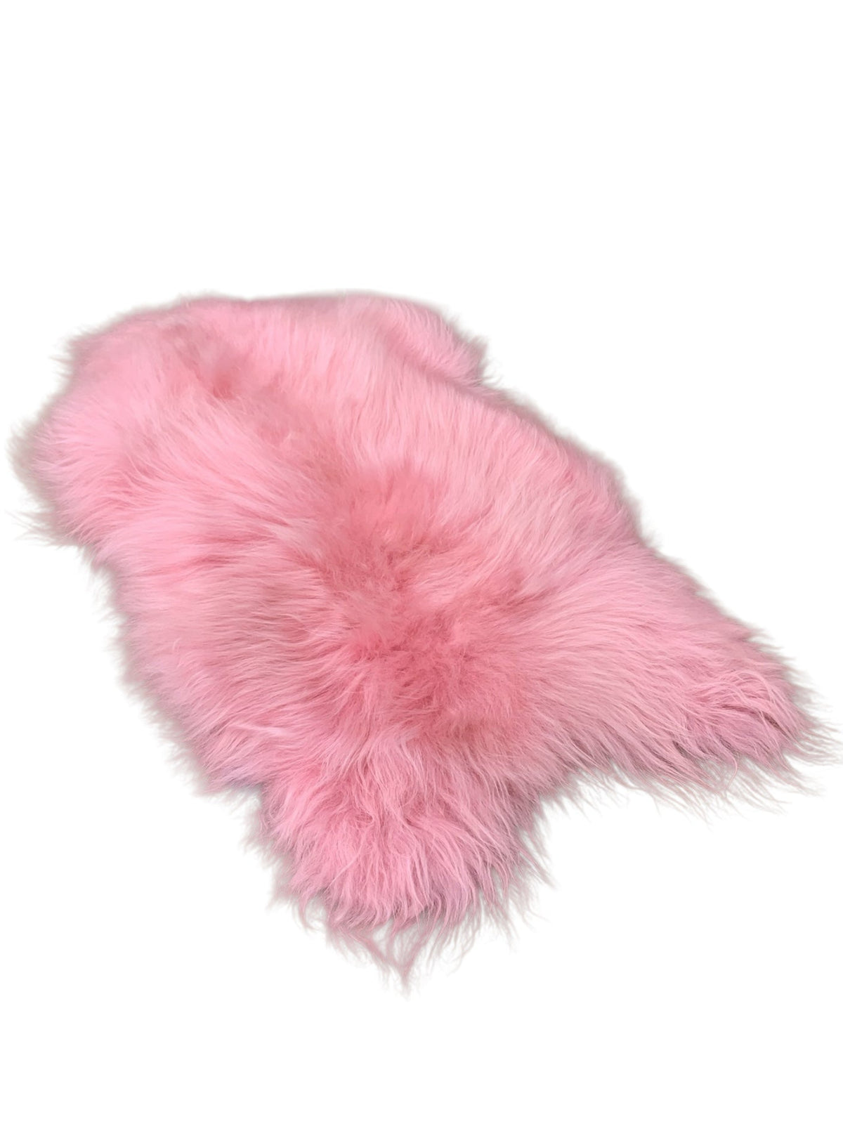 BUNTE Schaffell | Rosa | Echtes Lammfell |Teppich Deko | 120cm | Sitzauflage