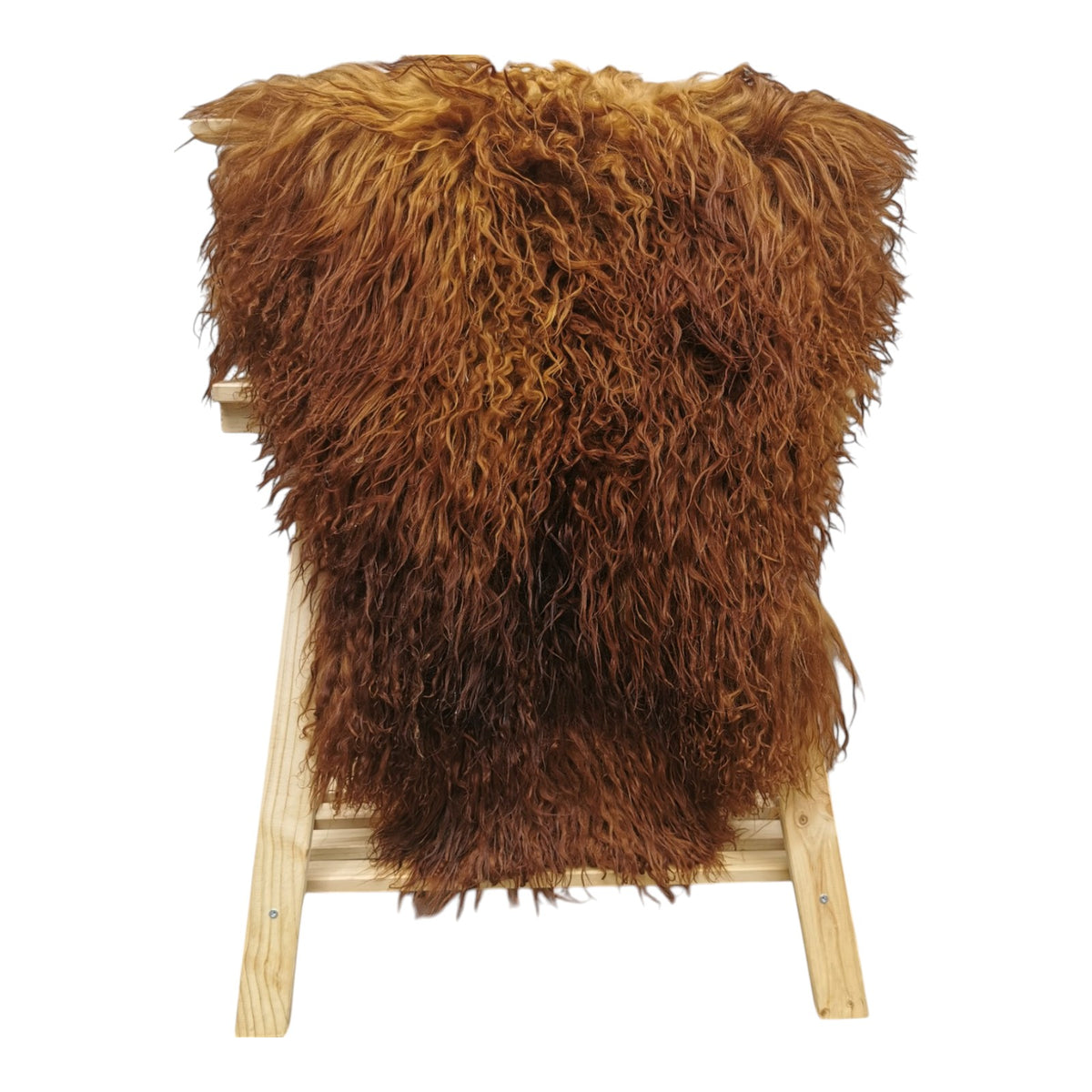 Schaffell 140 cm Ginger / Gold-Braun - Echtes XXL Lammfell, Feltteppich & Sitzauflage