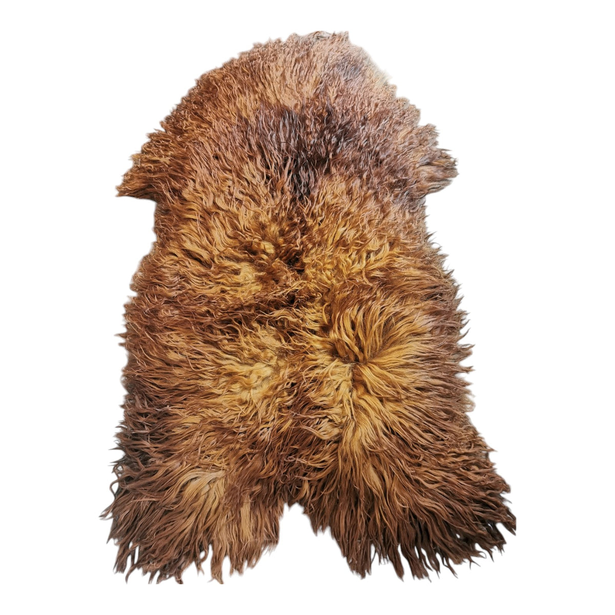 Schaffell 140 cm Ginger / Gold-Braun - Echtes XXL Lammfell, Feltteppich & Sitzauflage