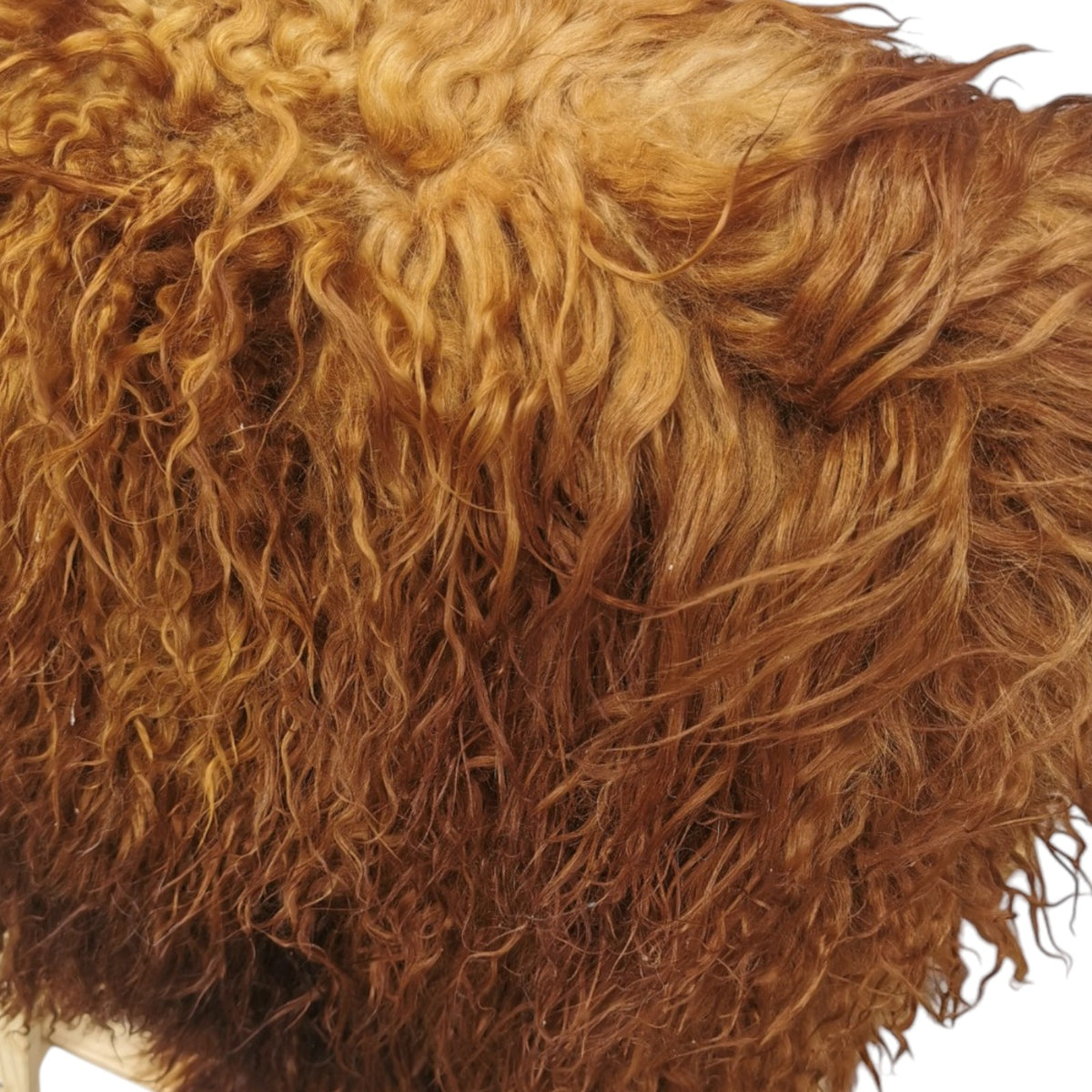 Schaffell 140 cm Ginger / Gold-Braun - Echtes XXL Lammfell, Feltteppich & Sitzauflage