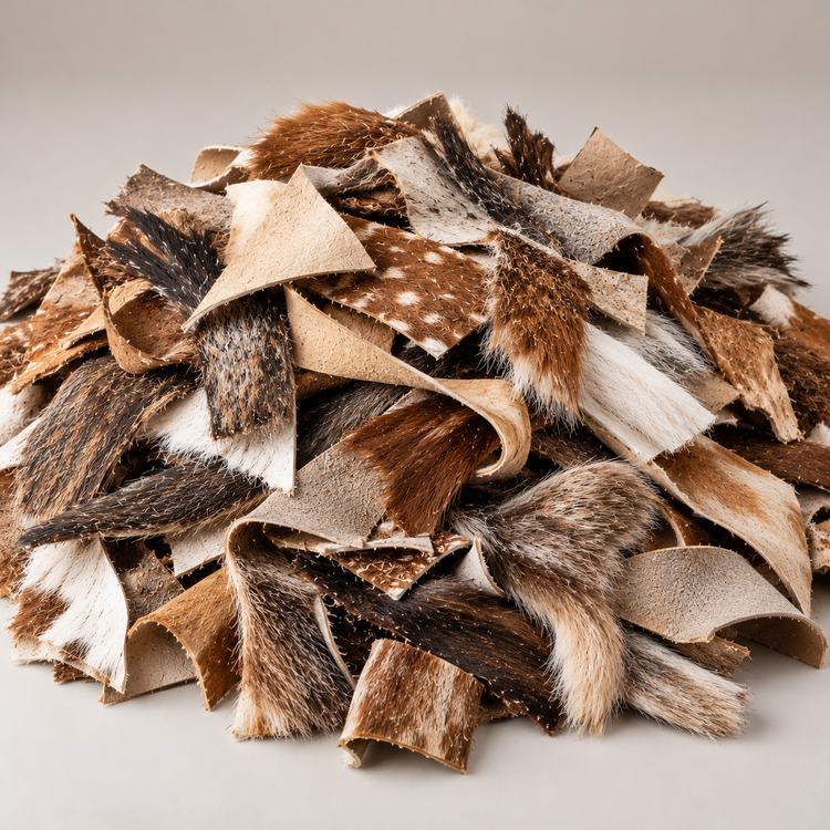 Echte Fell-Abschnitte - Reh, Rotwild & Damwild | 1 kg, 2 kg oder 5 kg | Basteln & Fliegenbinden