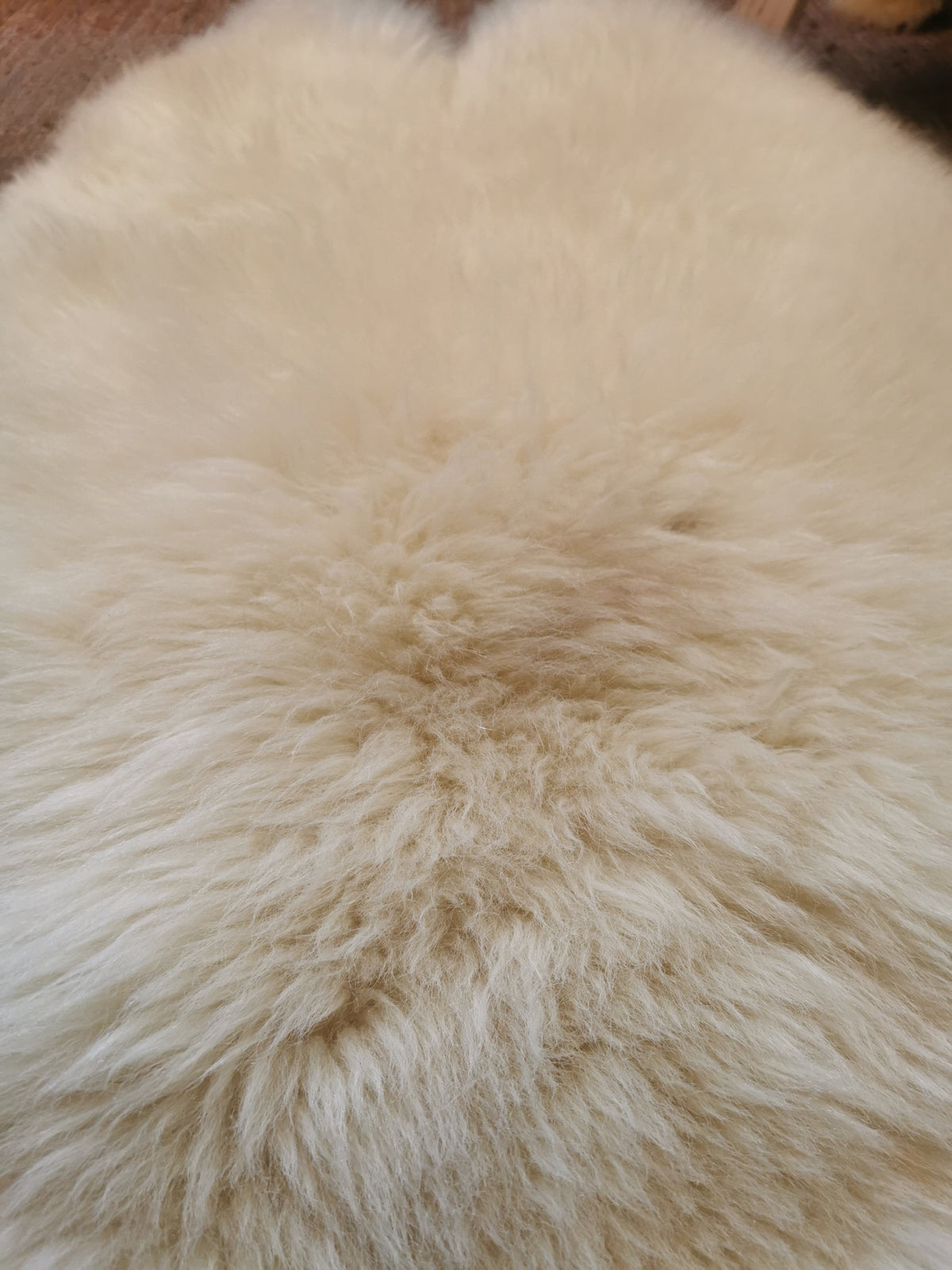 Merino Schaffell Natur Weiß - Premium Lammfell mit dichter Wolle 80-130 cm