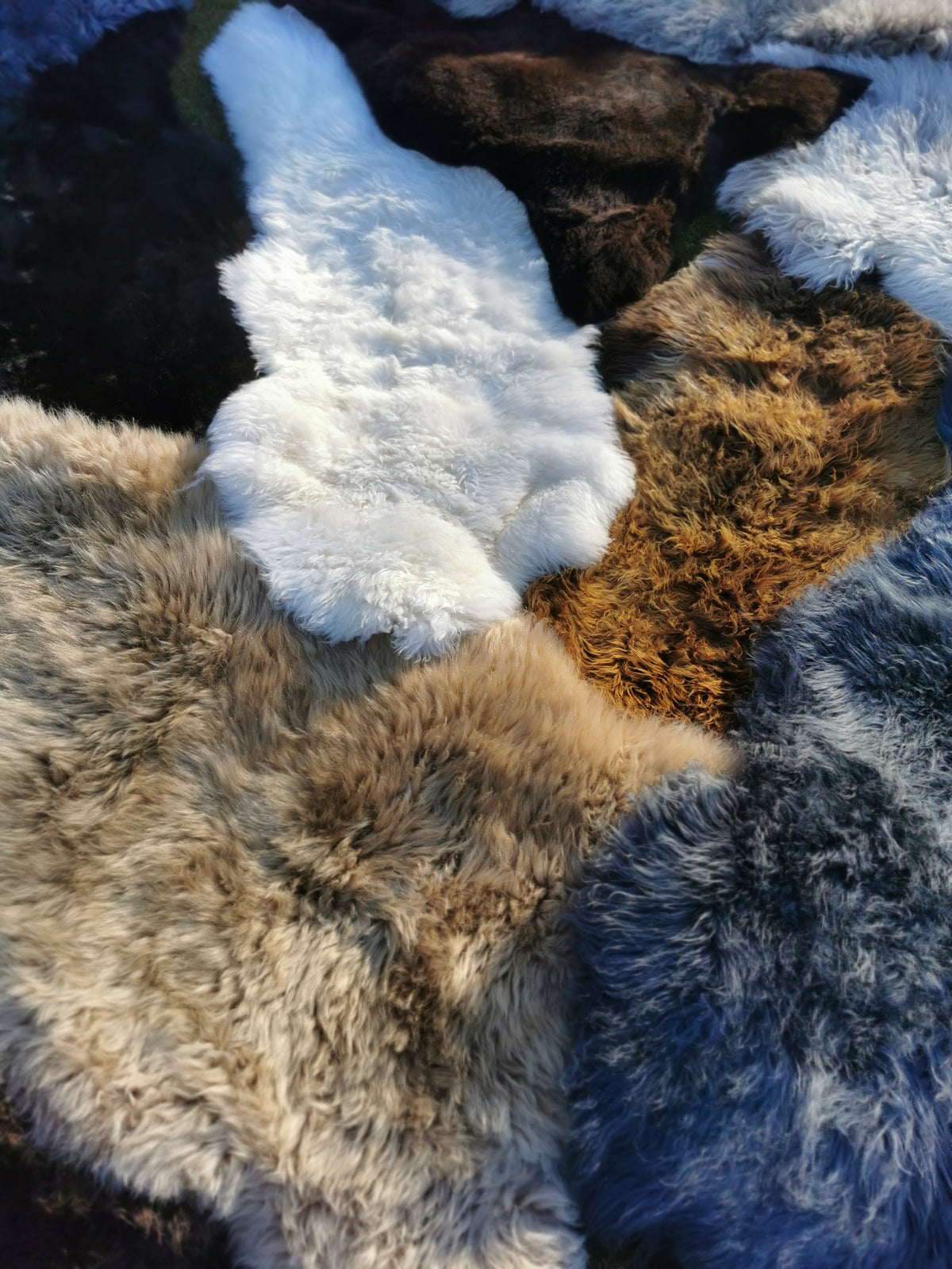 Organic. Sheepskins with minor flaws