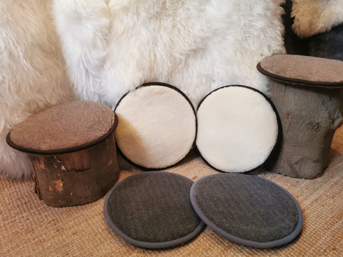 Round seat cushions, seat pads