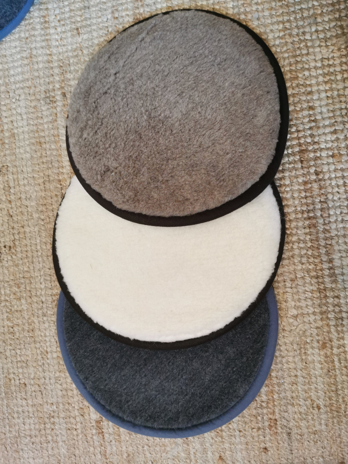 Round seat cushions, seat pads
