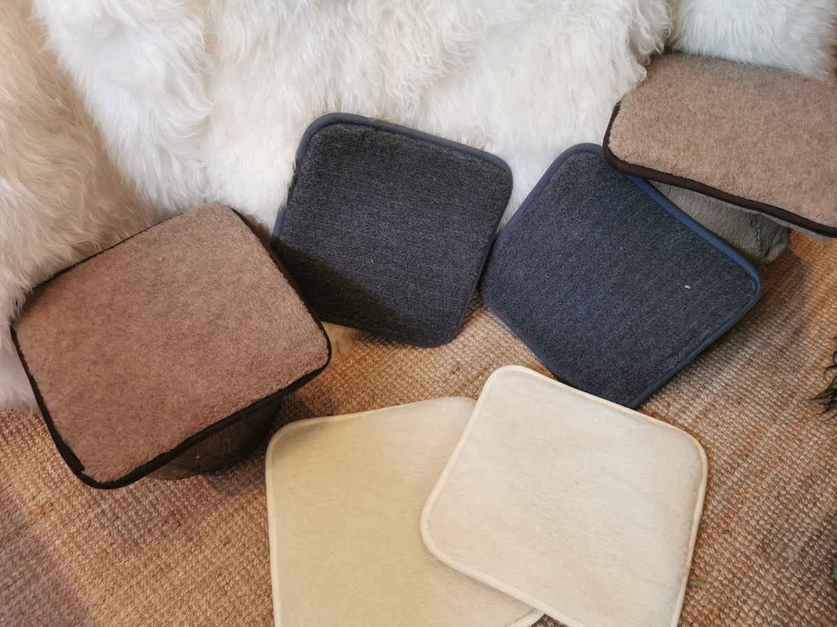 Square seat cushions, seat pads