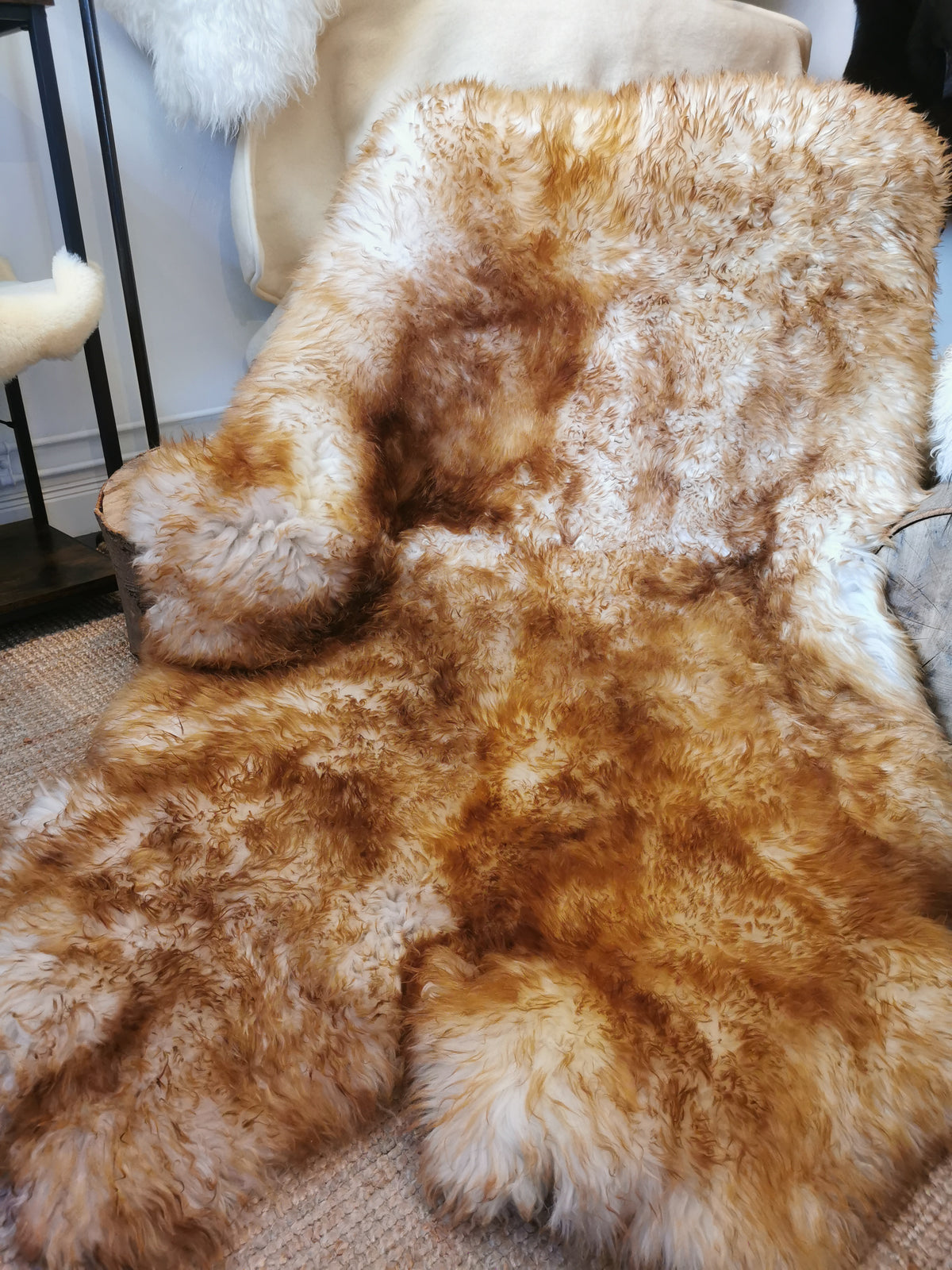 Four-ply stitched sheepskins