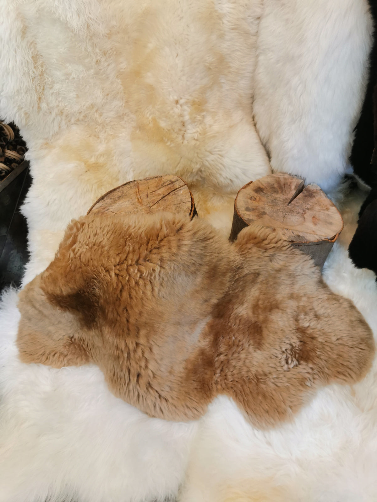 English premium furs in beige