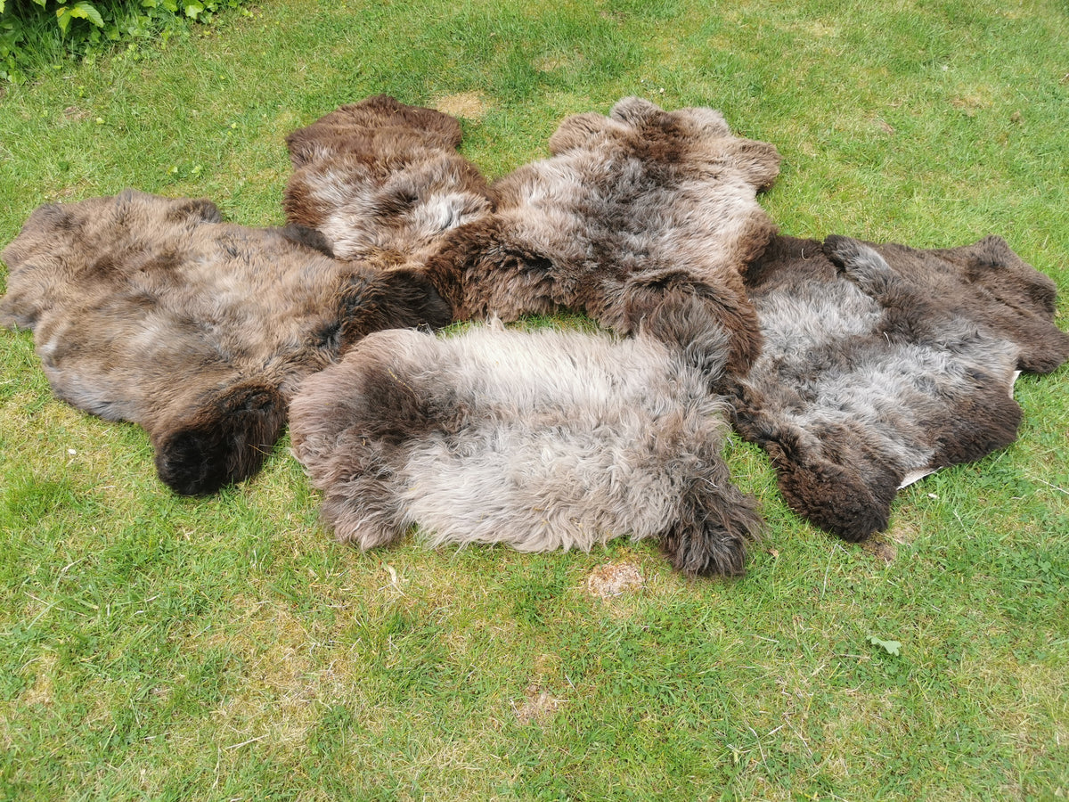 Rare premium furs in natural brown and grey melange