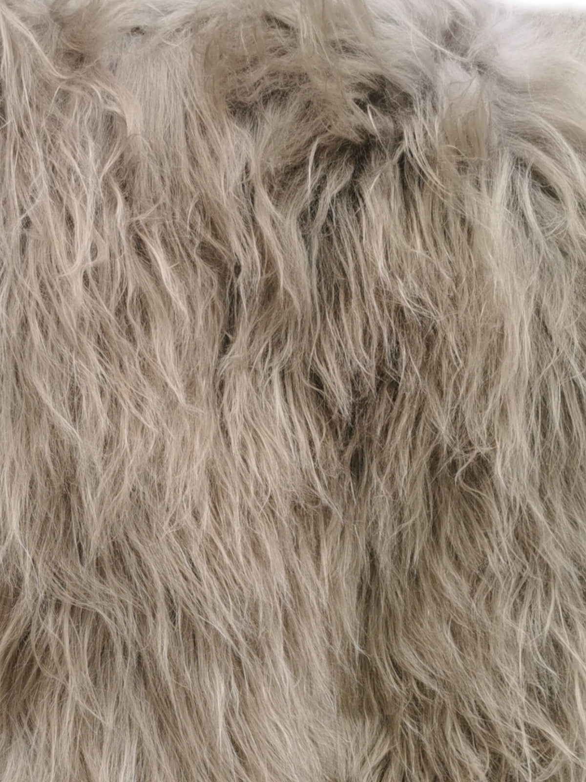 Schaffell 140 cm Taupe - Echtes XXL Lammfell, Feltteppich & Sitzauflage