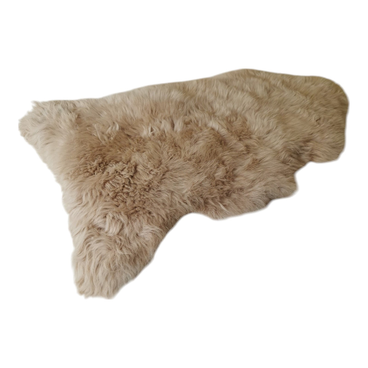 Schaffell 140 cm Beige - Echtes XXL Lammfell, Feltteppich & Sitzauflage