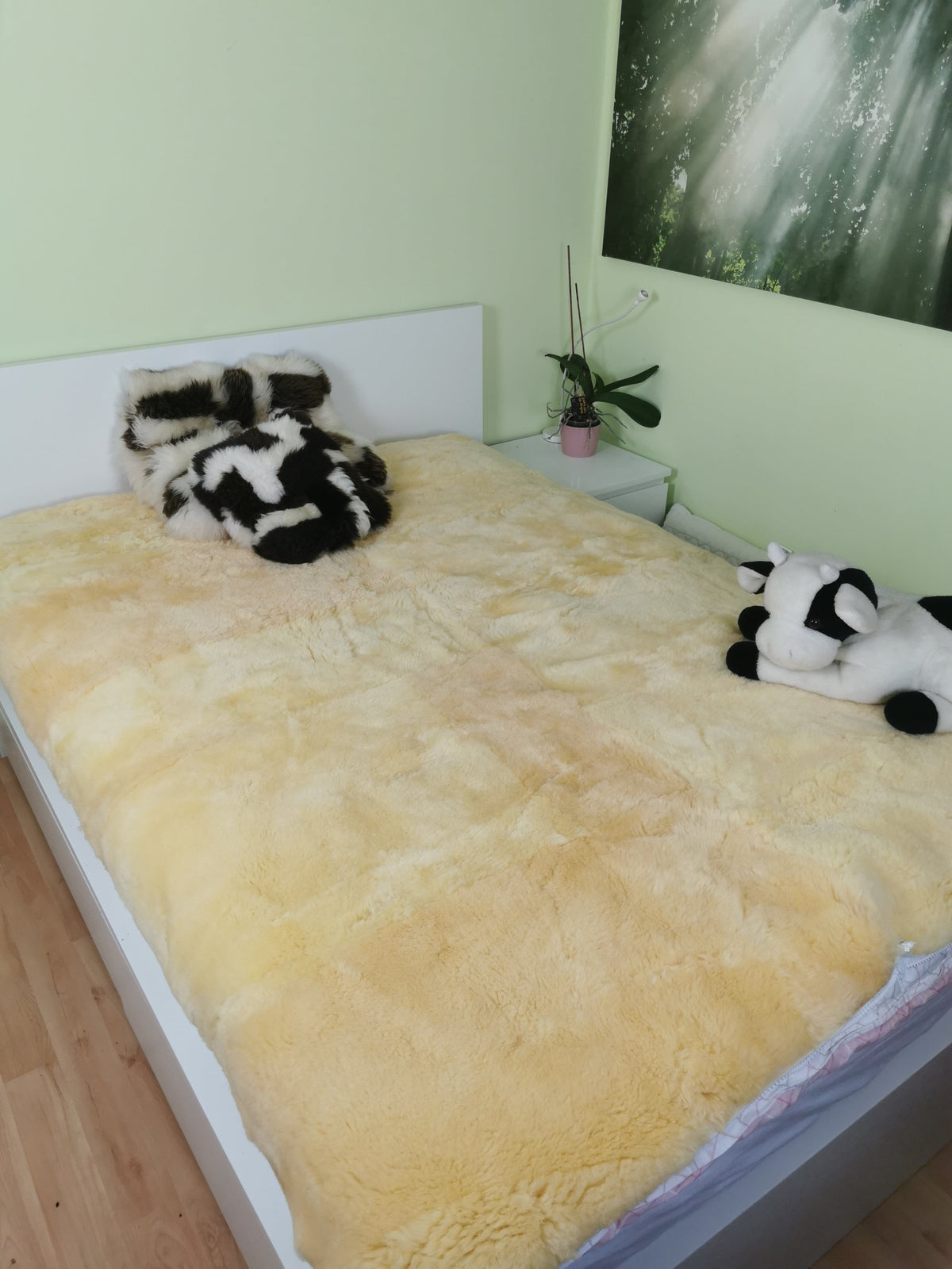 200x160cm sheepskin, German Merino wool, sustainable, mattress topper, bed pad, play mat, sleeping bag, camper, medical, Relugan tanning