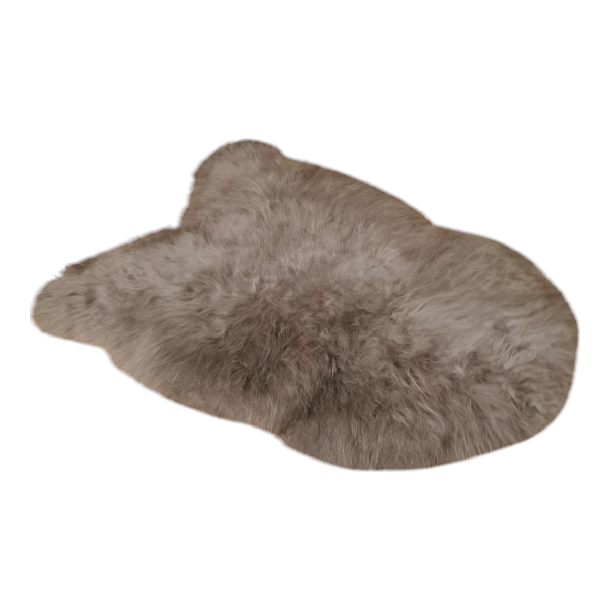 Schaffell 140 cm Taupe - Echtes XXL Lammfell, Feltteppich & Sitzauflage