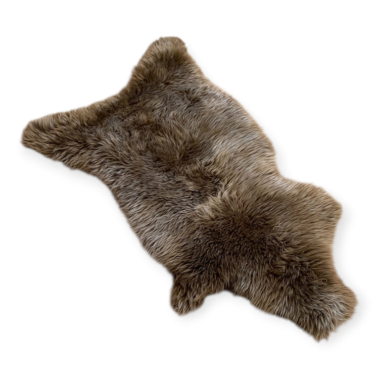 Colorful sheepskin | Cappuccino | Genuine lambskin | Decorative rug | 120cm | Seat cushion